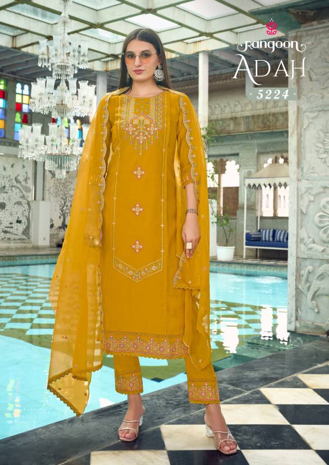 Adah By Rangoon Viscose Embroidered Kurti Bottom With Dupatta Wholesale Shop In Surat
